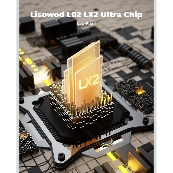 Lisowod L02 1080P WiFi Bluetooth Projector 1200 ANSI | Netflix, YouTube, 4K - Picture 13 of 14